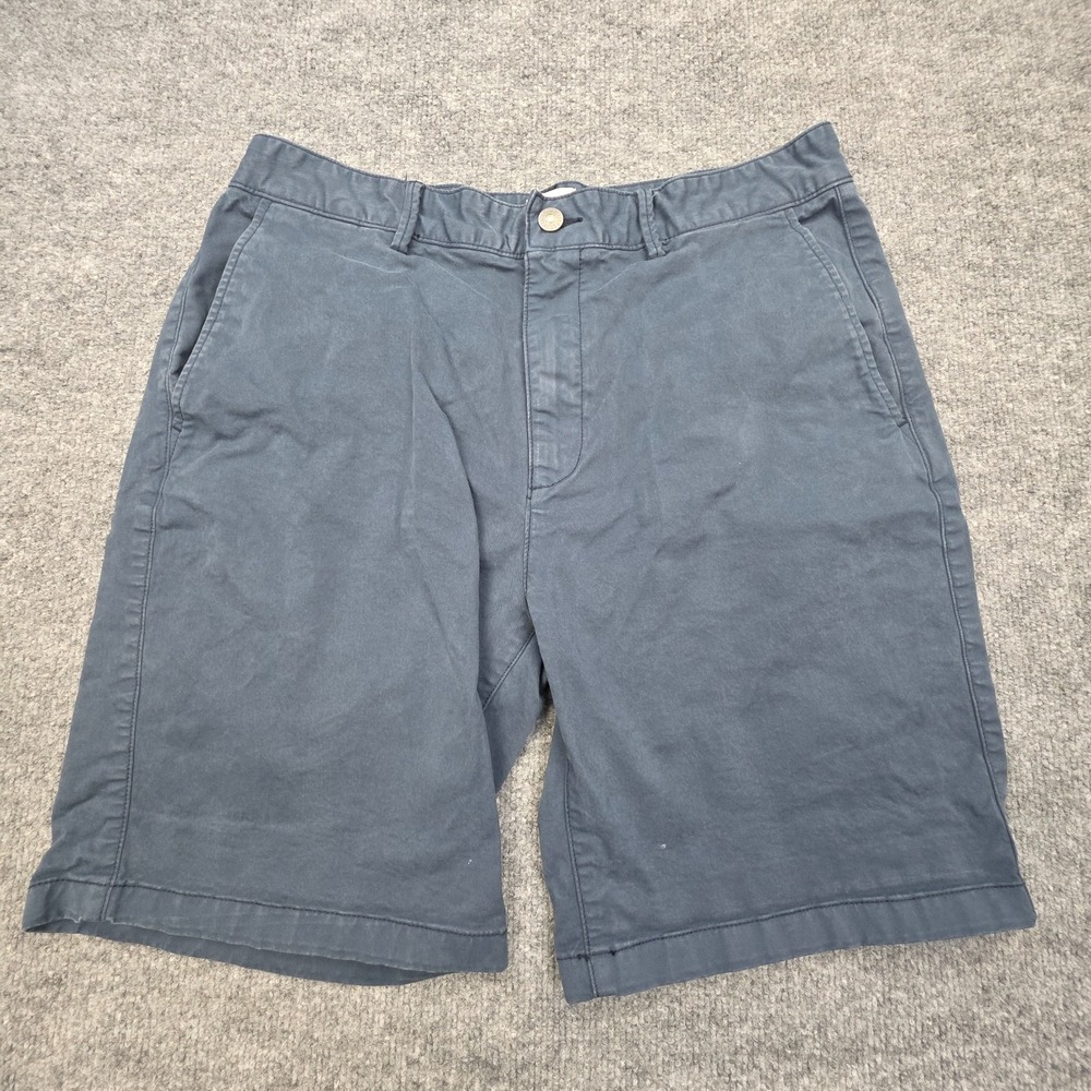 Flint and Tinder Huckberry Shorts Men's 33 (FITS 31) Blue 9" Inseam Cotton